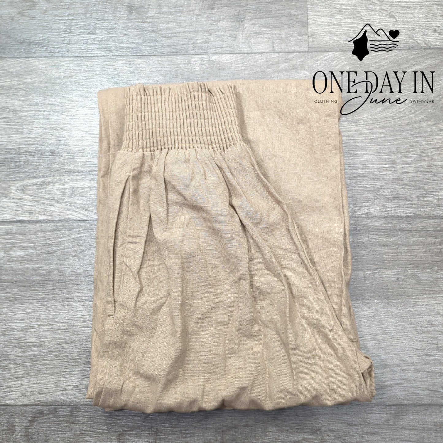 Love Tree Linen Blend Premium Collection Pull On Pants Size S