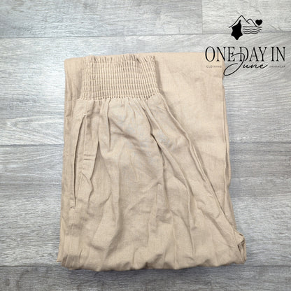 Love Tree Linen Blend Premium Collection Pull On Pants Size S