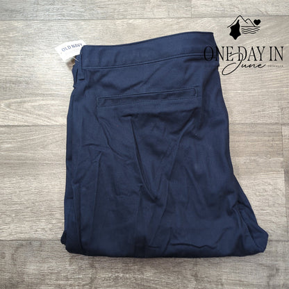 Old Navy High Rise Skinny Pants Navy Blue Stretch Chino NWT Size 18