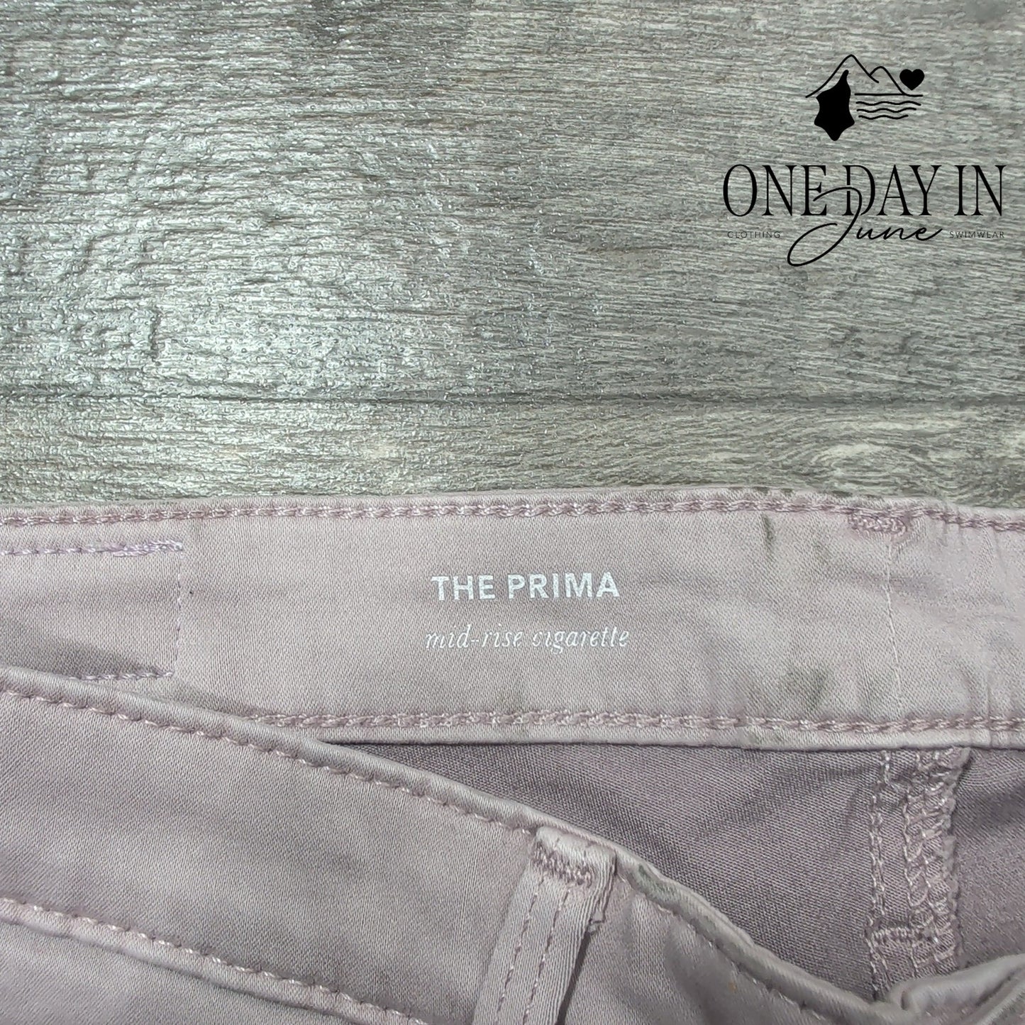 AG Adriano Goldschmied The Prima Mid Rise Cigarette Jeans Pink NWT Size 4 (27)