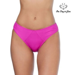 Ambrielle Ribbed Hipster Bikini Bottom Size S