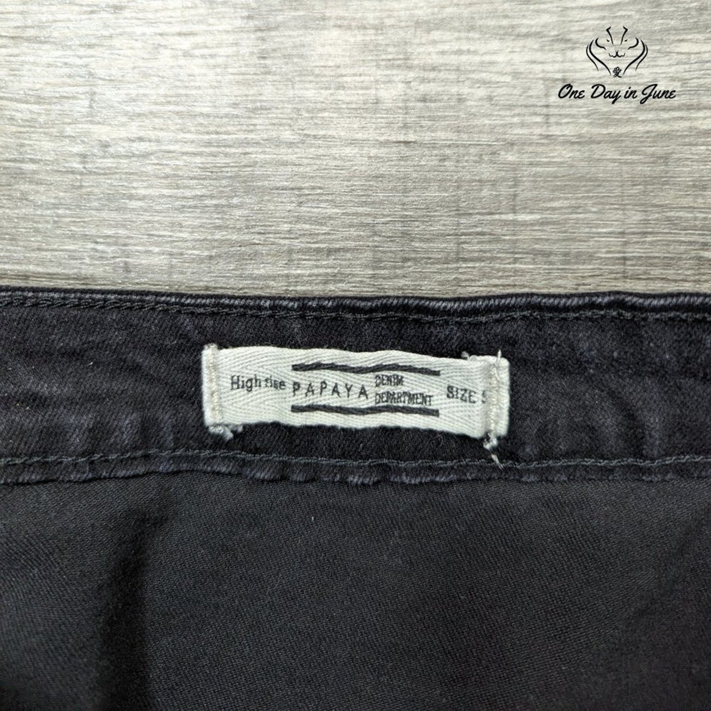 Papaya High Rise Denim Mini Skirt Size S