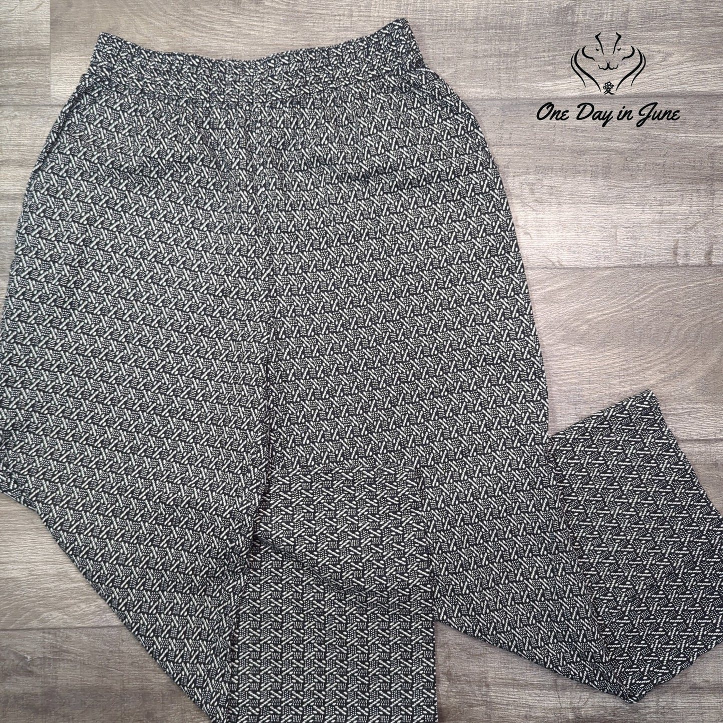 Treasure & Bond Linen Comfort Waist Casual Pants Size L