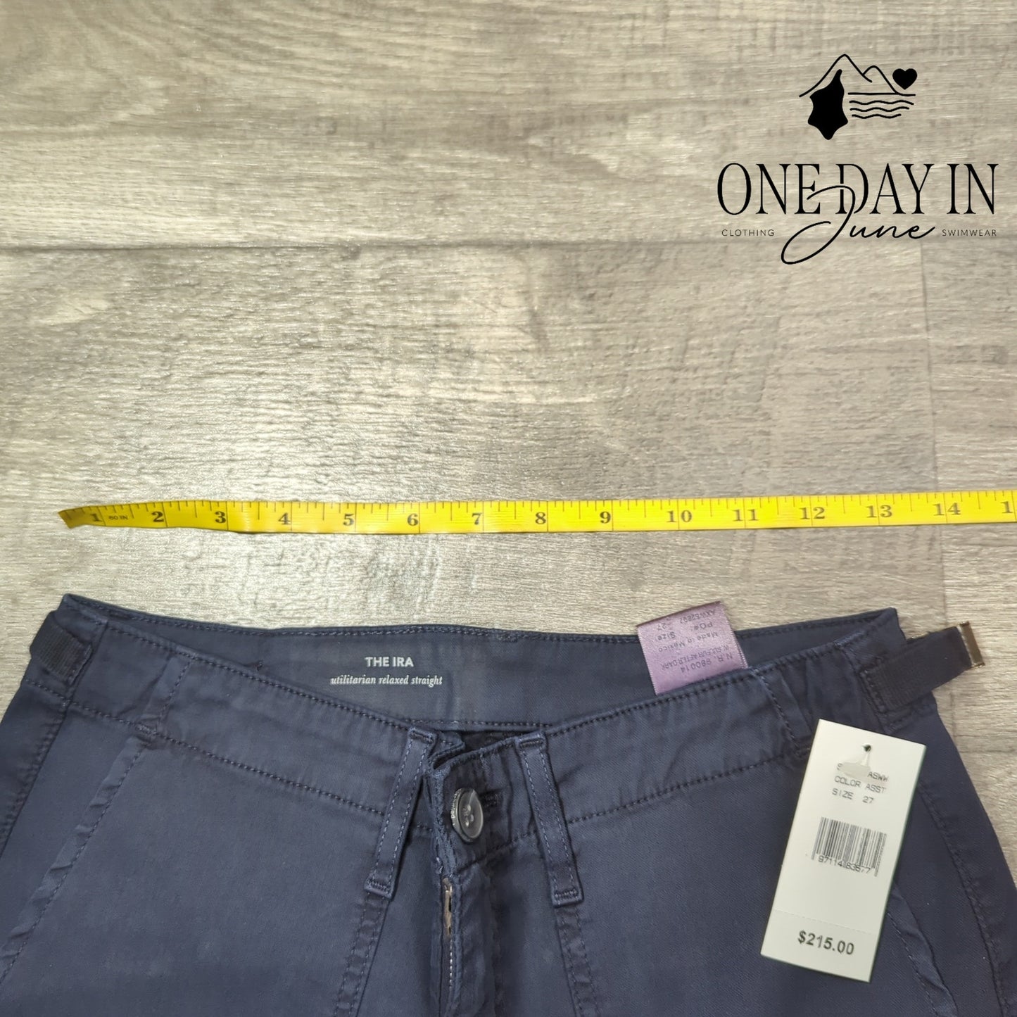AG Adriano Goldschmied The Ira Utilitarian Relaxed Straight Jeans Size 27 (4)