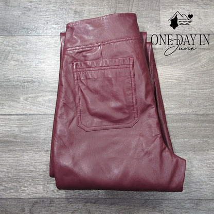 Bod & Christensen Stream Leather Bootcut Oxblood Genuine Leather NWT Size 8