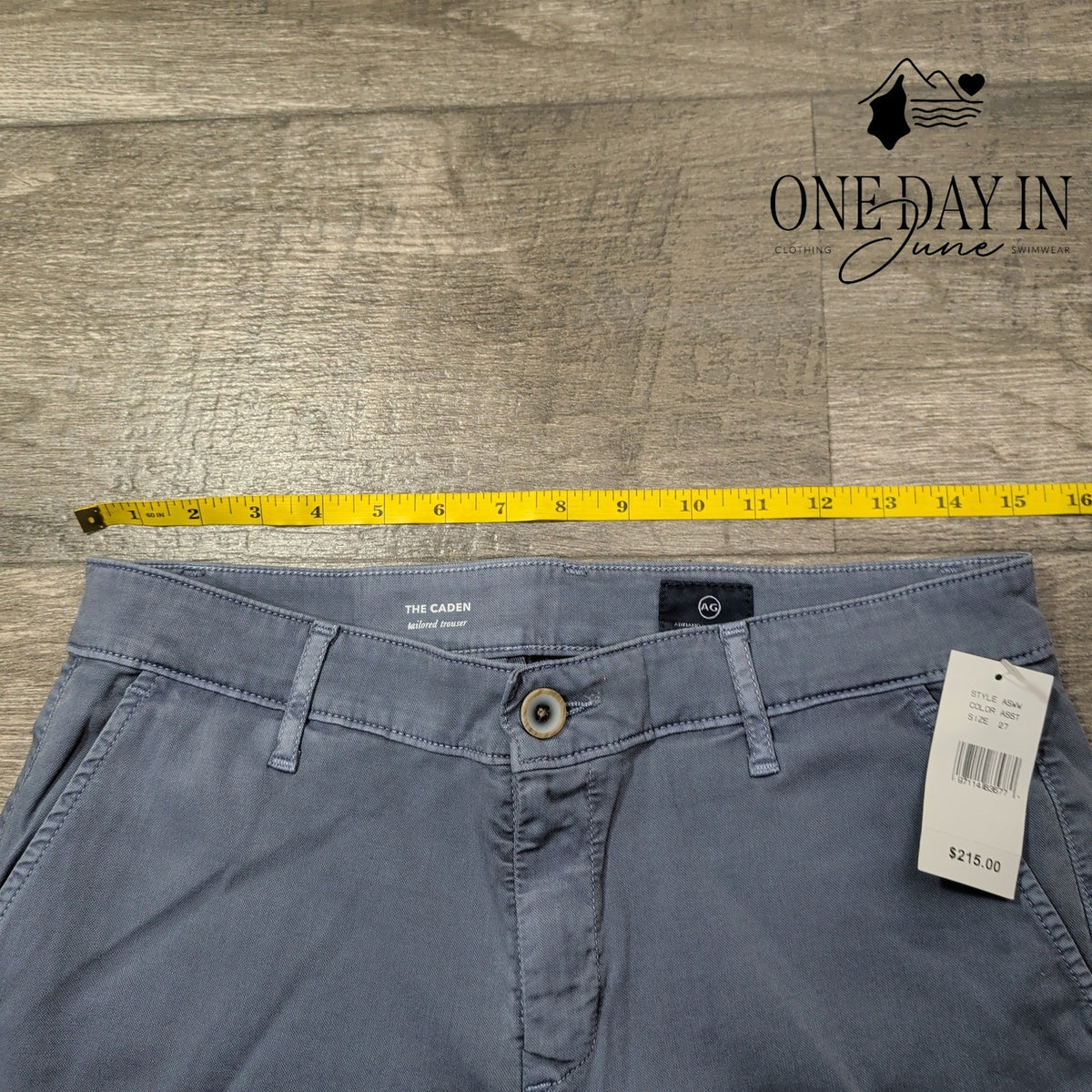 AG Adriano Goldschmied The Caden Tailored Trouser Pants Slate Blue NWT Size 4