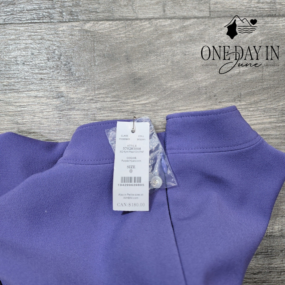 White House Black Market Keyhole Fit Flare Dress Purple Hyacinth NWT Size 0