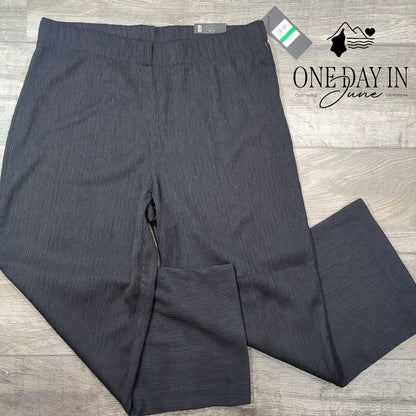 Jones New York Wide Leg Crop Pull On Pants Size L