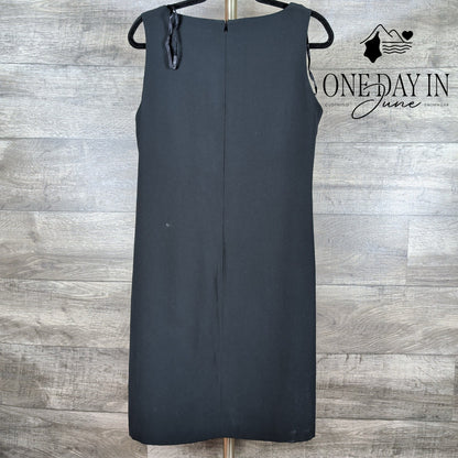 Mary McFadden Sleeveless Black Dress Size 12