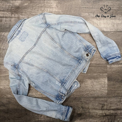 I Love H81 Vintage Denim Jacket Size M