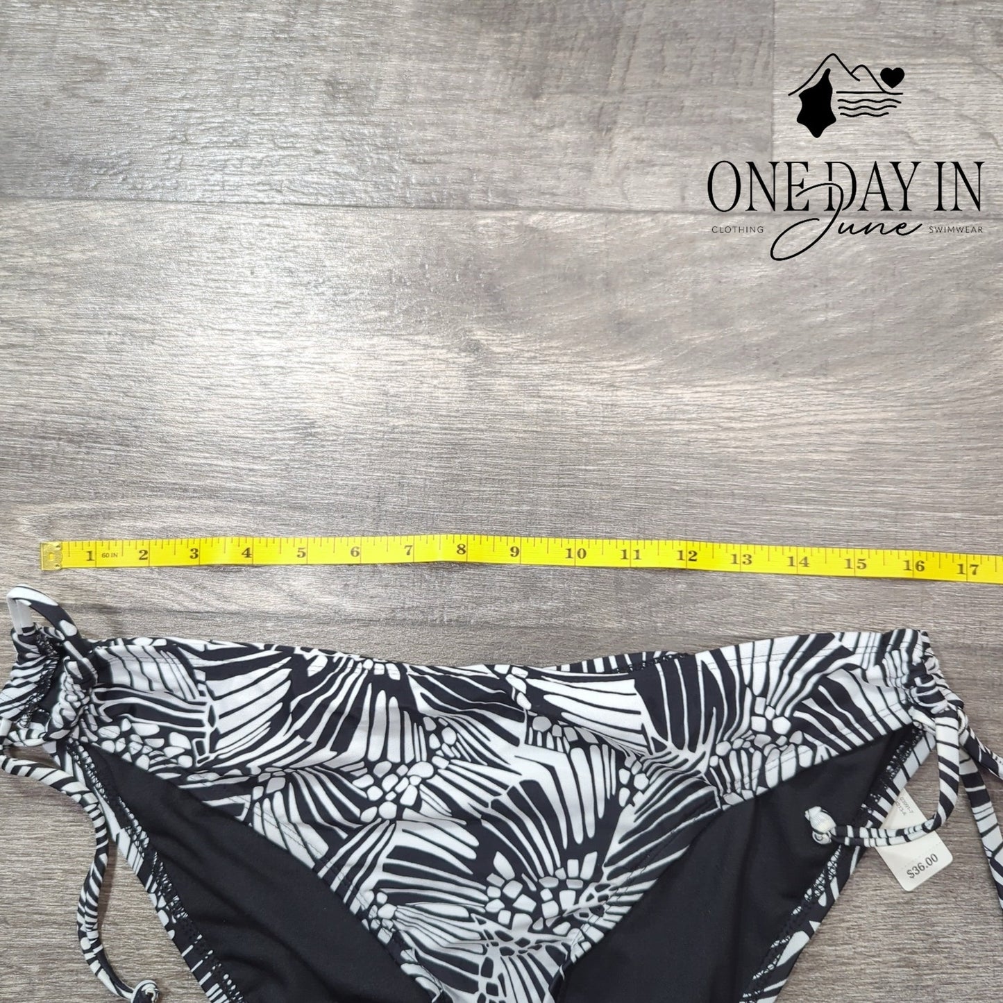Bisou Bisou Tie Side Bikini Swimsuit Size XL