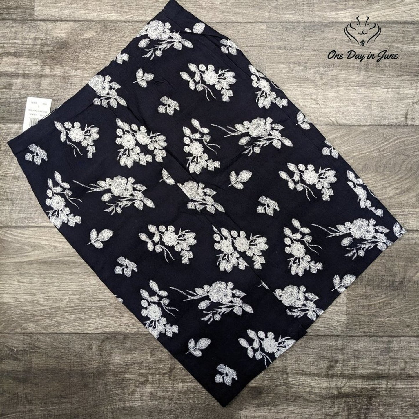 Linda Matthews Floral Midi Skirt Size L