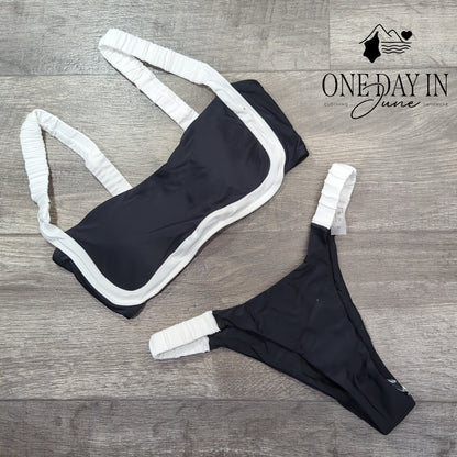 Aleumdr Crop Cheeky Bikini Swimsuit Size S