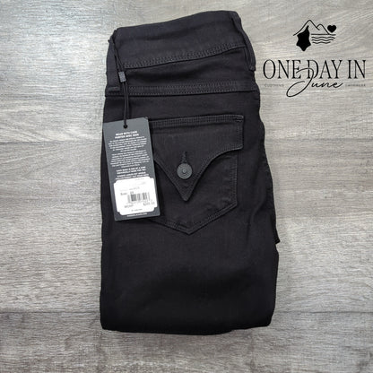 Hudson Collin Mid Rise Skinny Jeans Black Size NWT $205 Size 23 (00)