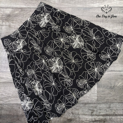 Chico's Embroidered A Line Skirt Size 0 (4)