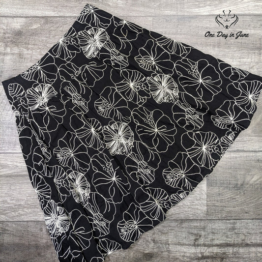 Chico's Embroidered A Line Skirt Size 0 (4)