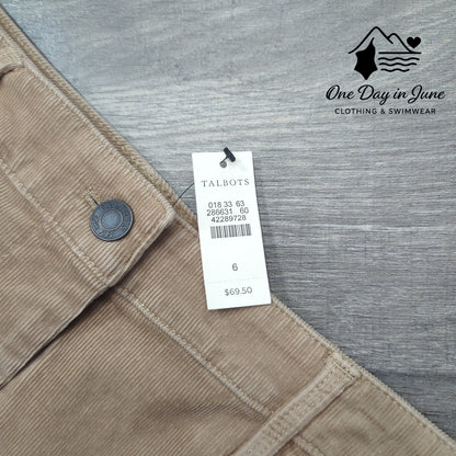Talbots Corduroy Mini Skirt Size 6