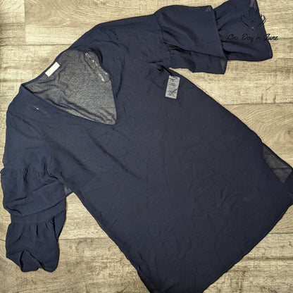 Michael Kors Long Sleeve Sheer Cover Up Size XS