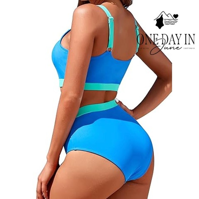 Adisputent Crop Bikini Swimsuit Size L