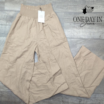 Love Tree Linen Blend Premium Collection Pull On Pants Size S