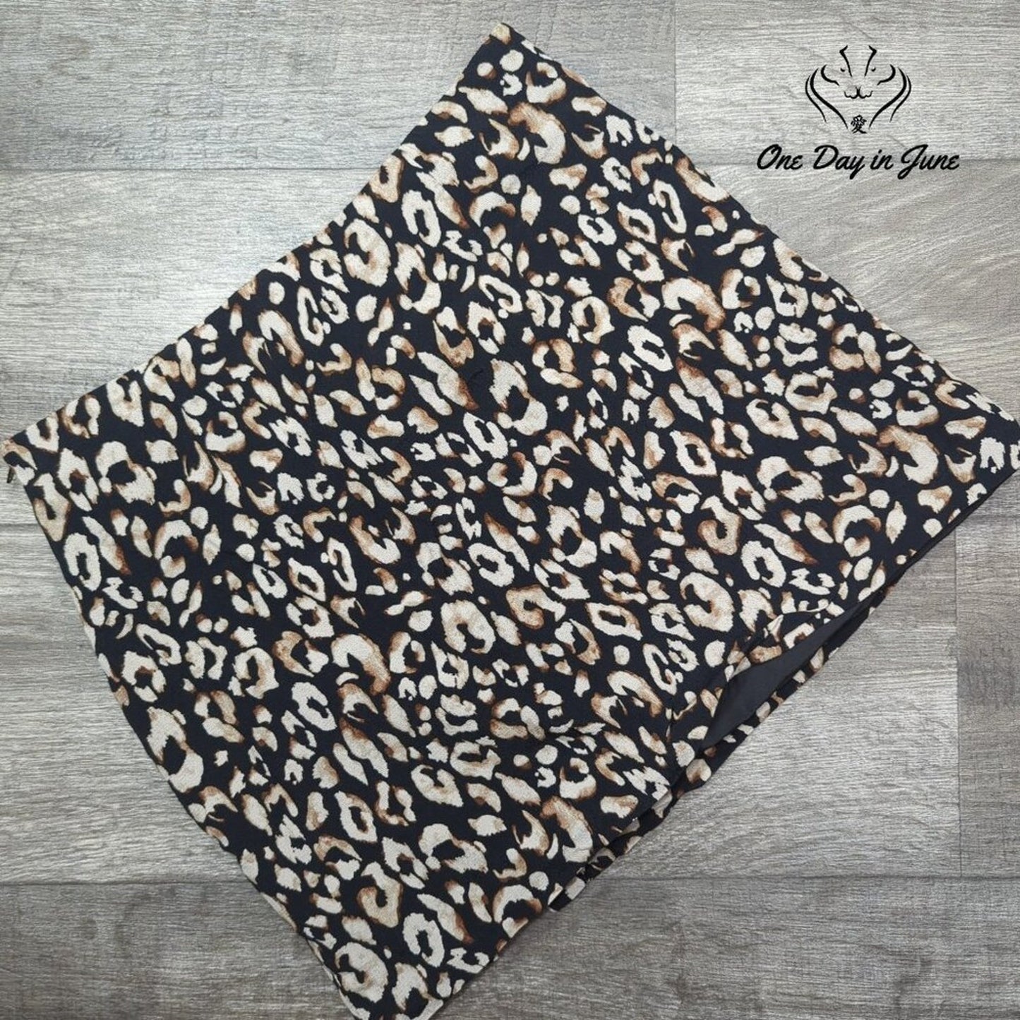 H&M Animal Print Mini Skirt Size M