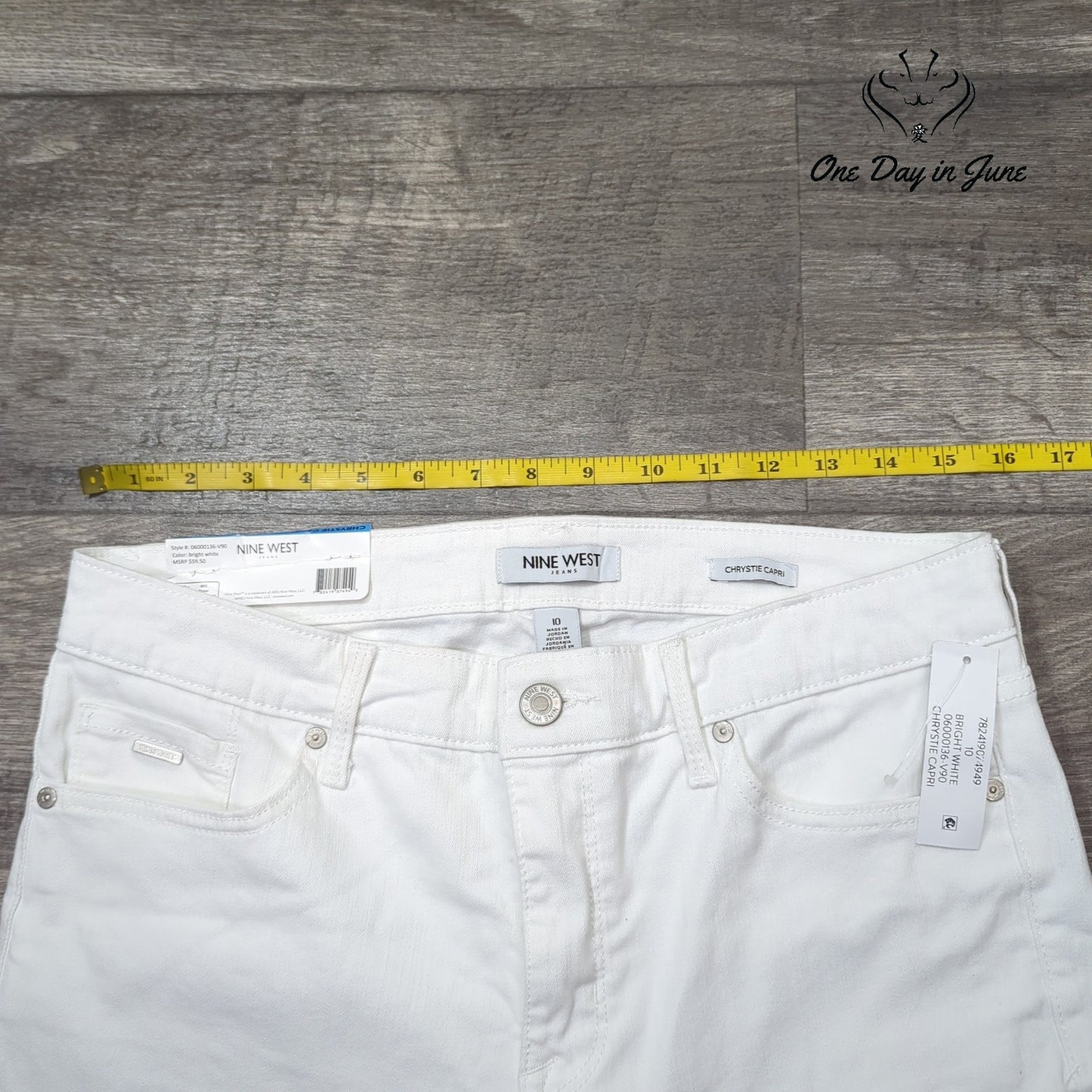 Nine West Chrystie Capri Jeans Size 10