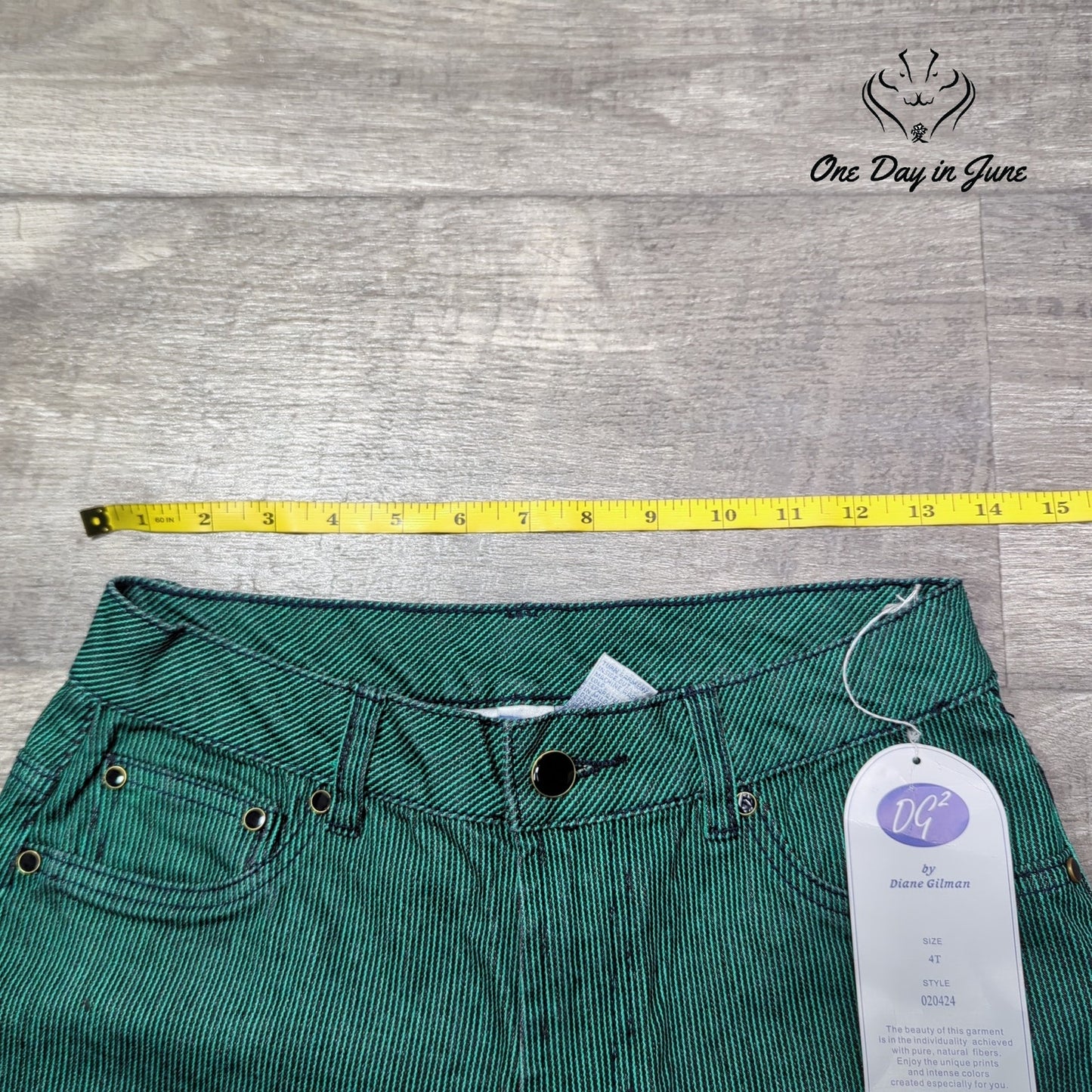 DG2 Striped Straight Leg Jeans Size 4T