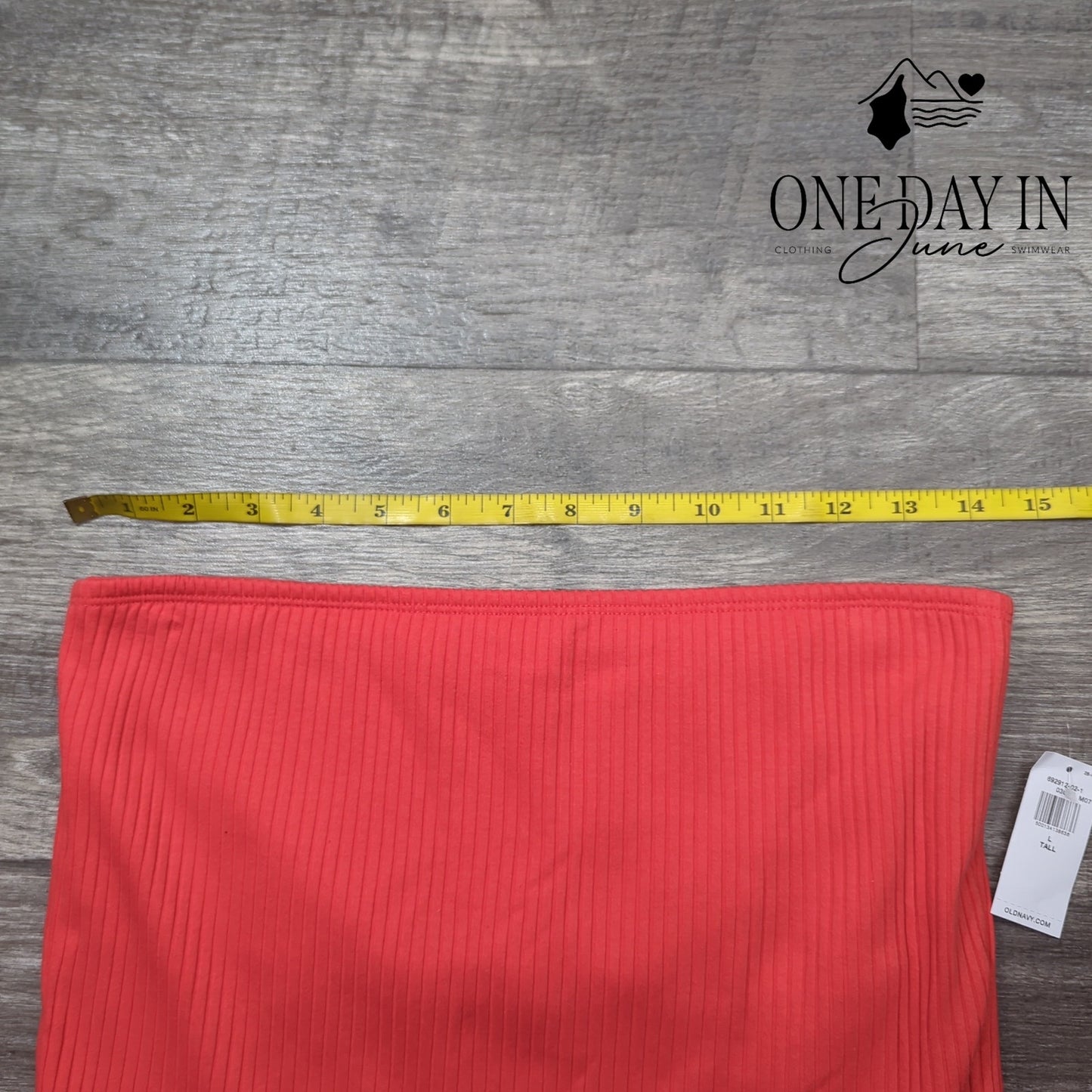 Old Navy Strapless Ribbed Top Size L Tall