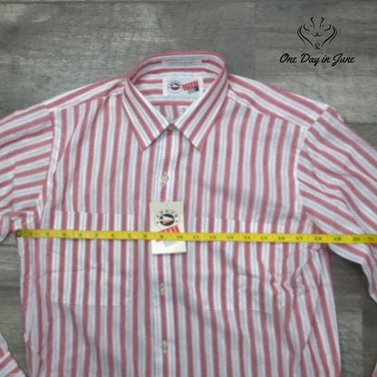 Arrow Sport Wrinkle Free Striped Button Down Shirt NWT Size M