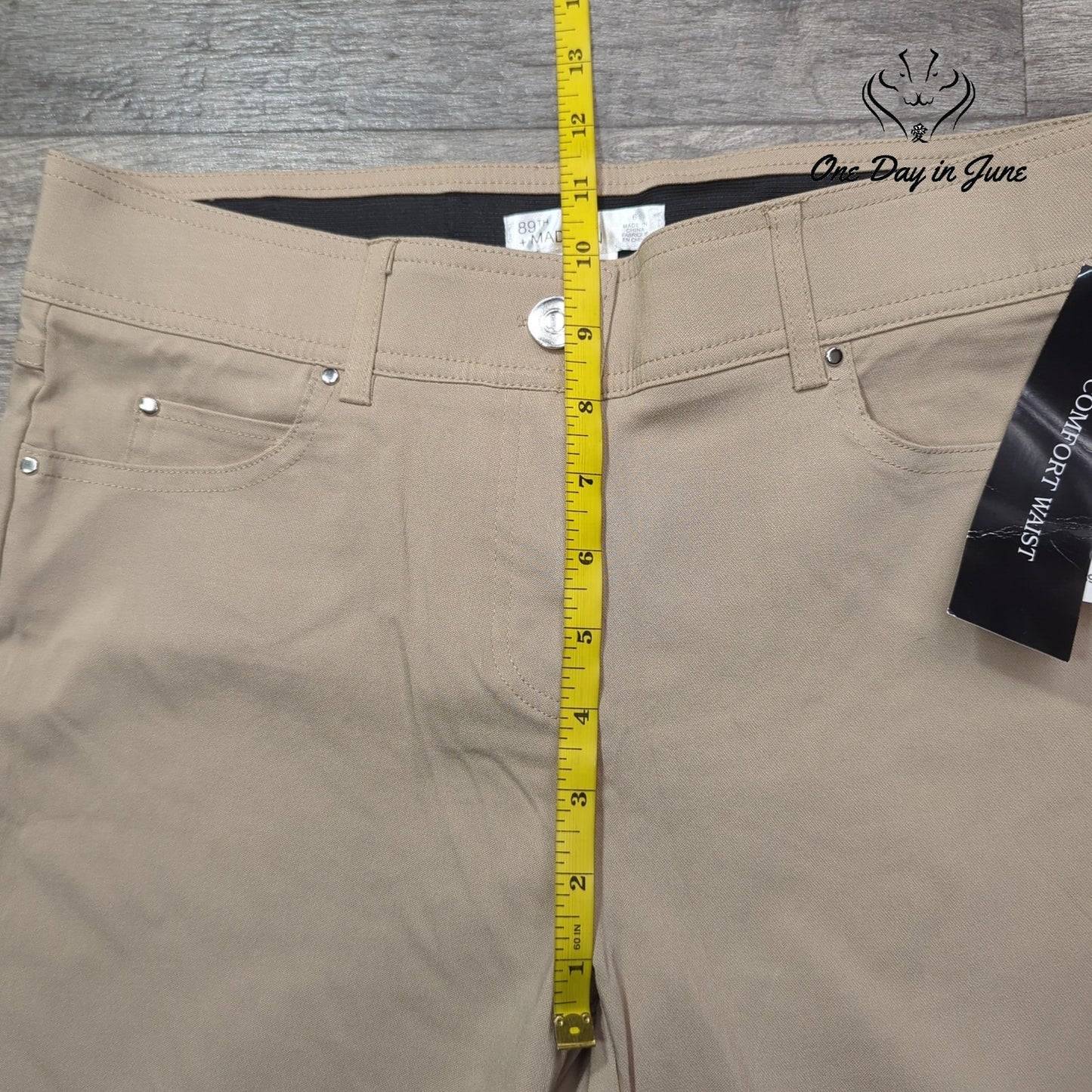 89th & Madison Comfort Waist Cropped Pants Size 6