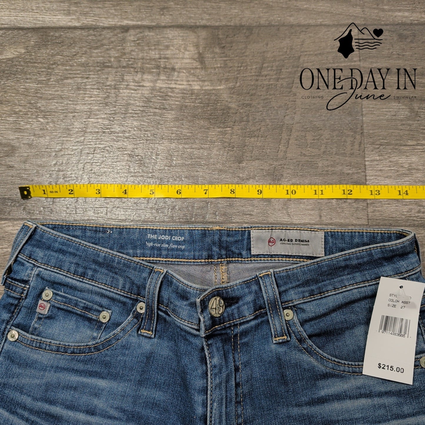 AG Adriano Goldschmied The Jodi Crop High Rise Slim Flare Crop Size 4 (27)