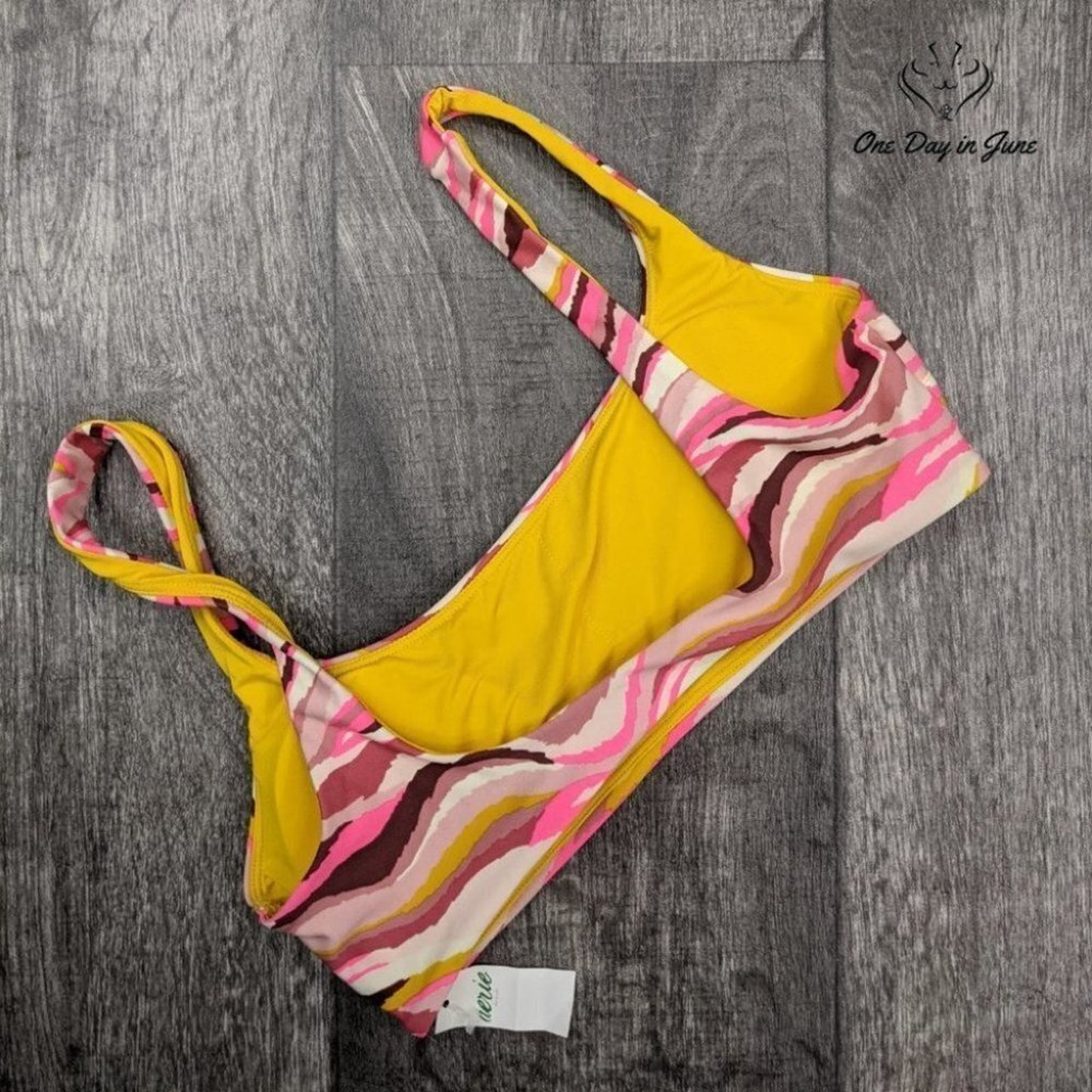American Eagle Outfitters Aerie Scoop Bikini Top Size M