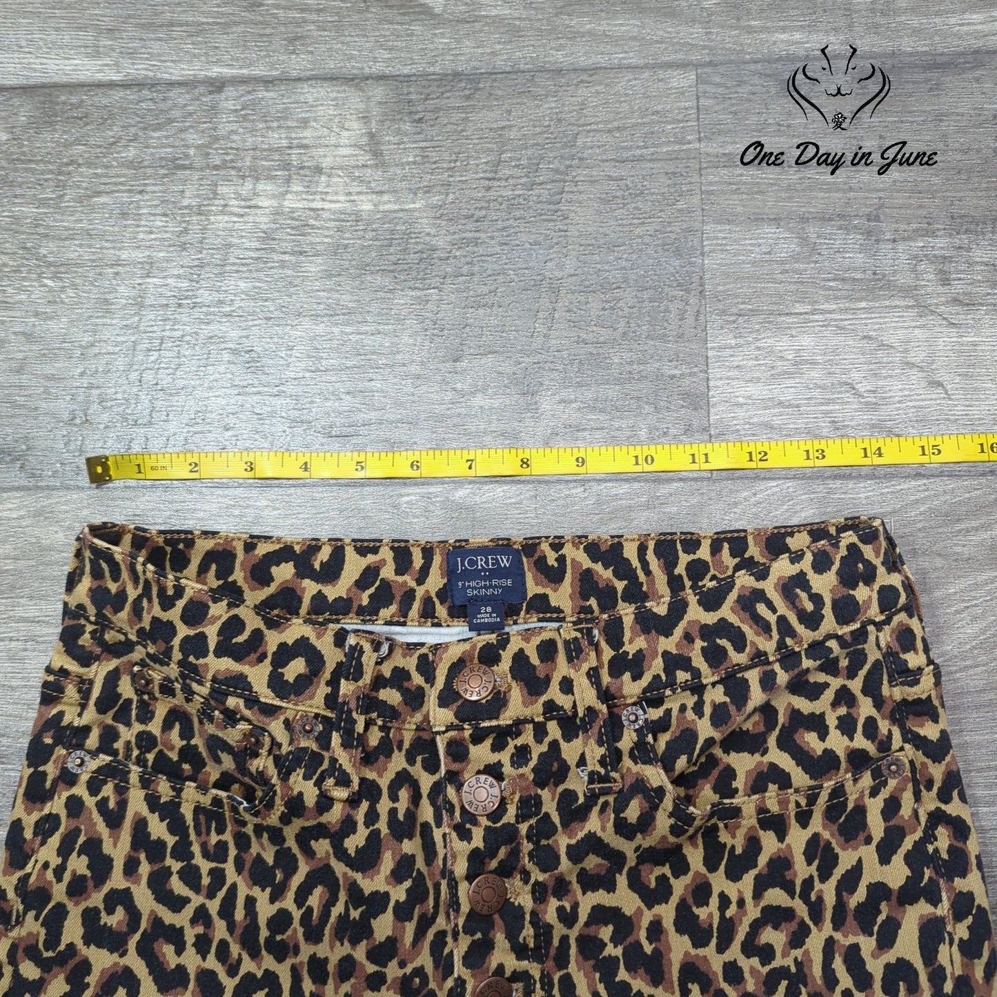 J.Crew 9" High Rise Skinny Jeans Size 28 (6)