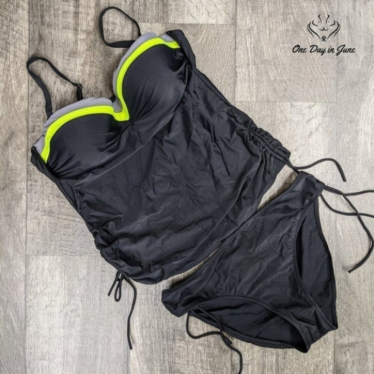 Amzbrly Adjustable Strap Tie Side Tankini Size 4XL