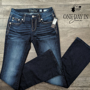 Miss Me Mid Rise Bootcut Jeans Size 2T (26)