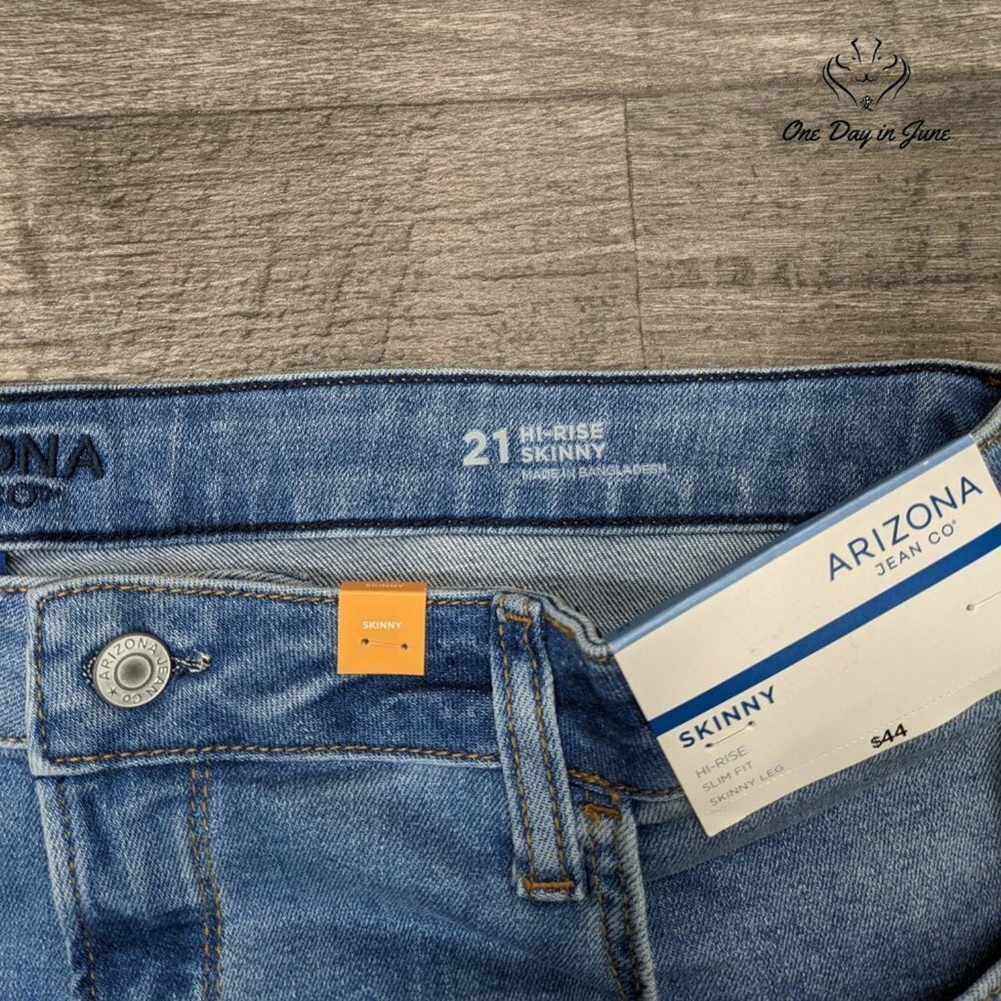 Arizona Jean Co. Juniors Hi Rise Skinny Jeans Size 21