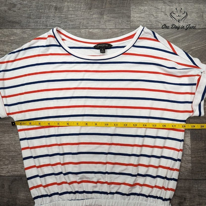 Banana Republic Striped Short Sleeve Mini Dress Size S