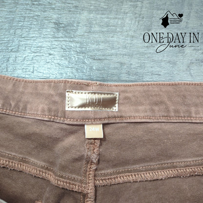 Kut from the Kloth Plus Size High Rise Rsse Ankle Straight Leg Jeans Size 24W