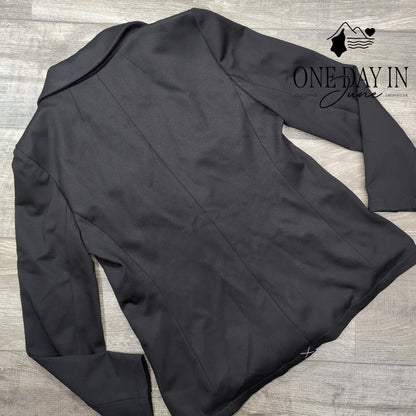 J.Crew Patch Pocket Blazer Italian Ponte Black Mario Bellucci NWT Size 10