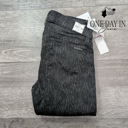 Hudson Krista Super Skinny Jeans Black CHPL Pattern NWT $189 Size 00 (24)