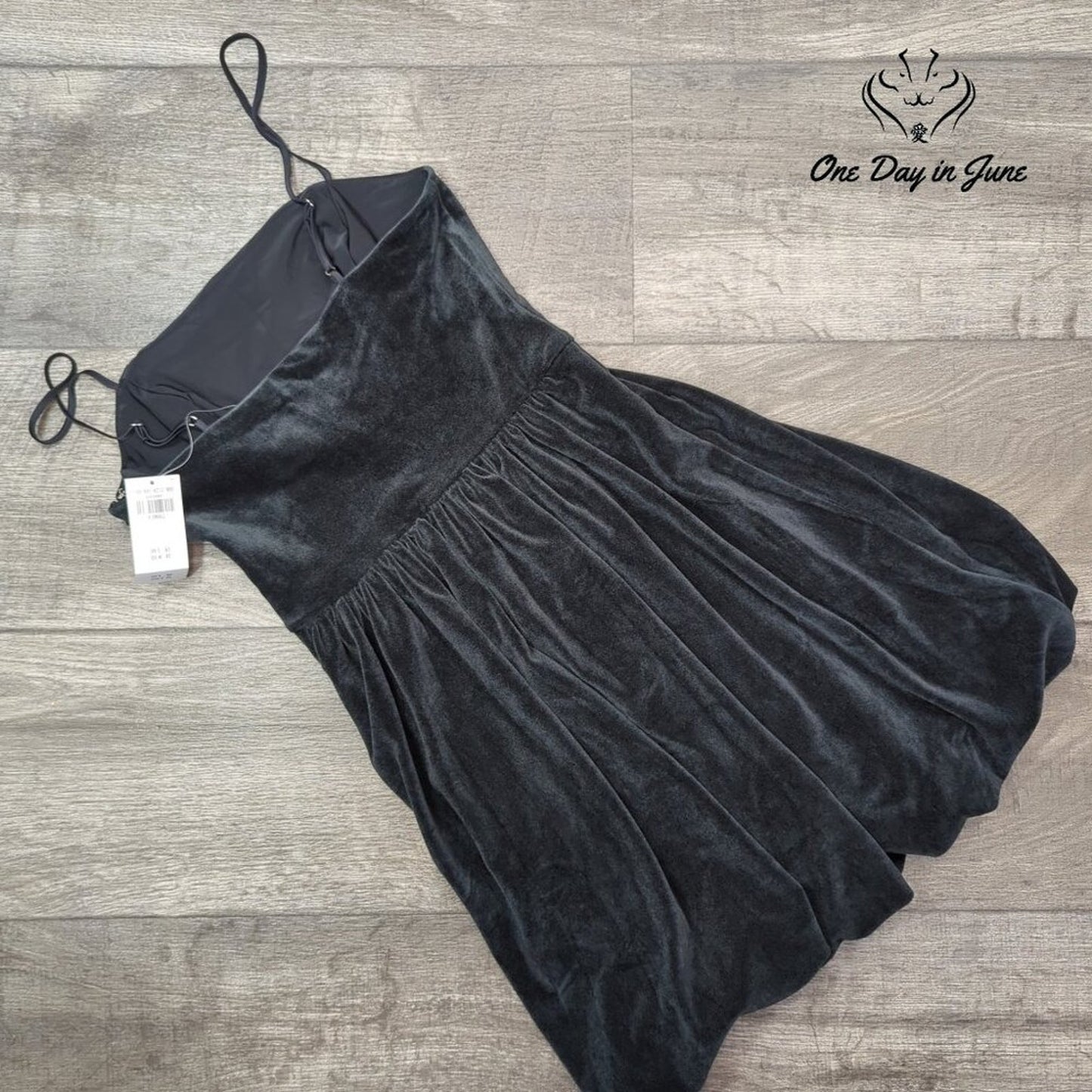Abercrombie & Fitch Spaghetti Strap Velour Mini Dress Size XS