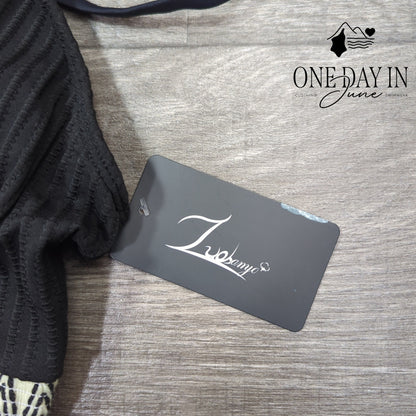 Zuobango Textured Crop Bikini Swimsuit Size XL