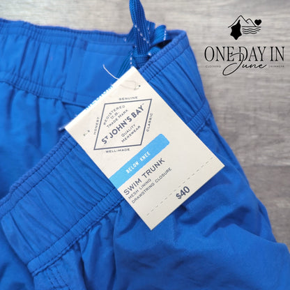 St. John's Bay Below the Knee Swim Trunks Size M