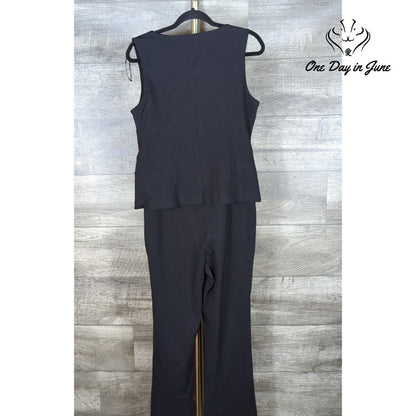 Halogen Sleeveless Jumpsuit Size M