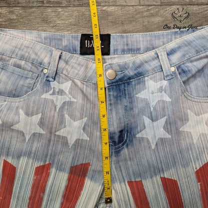 DAZL American Flag Cropped Jeans Size 16