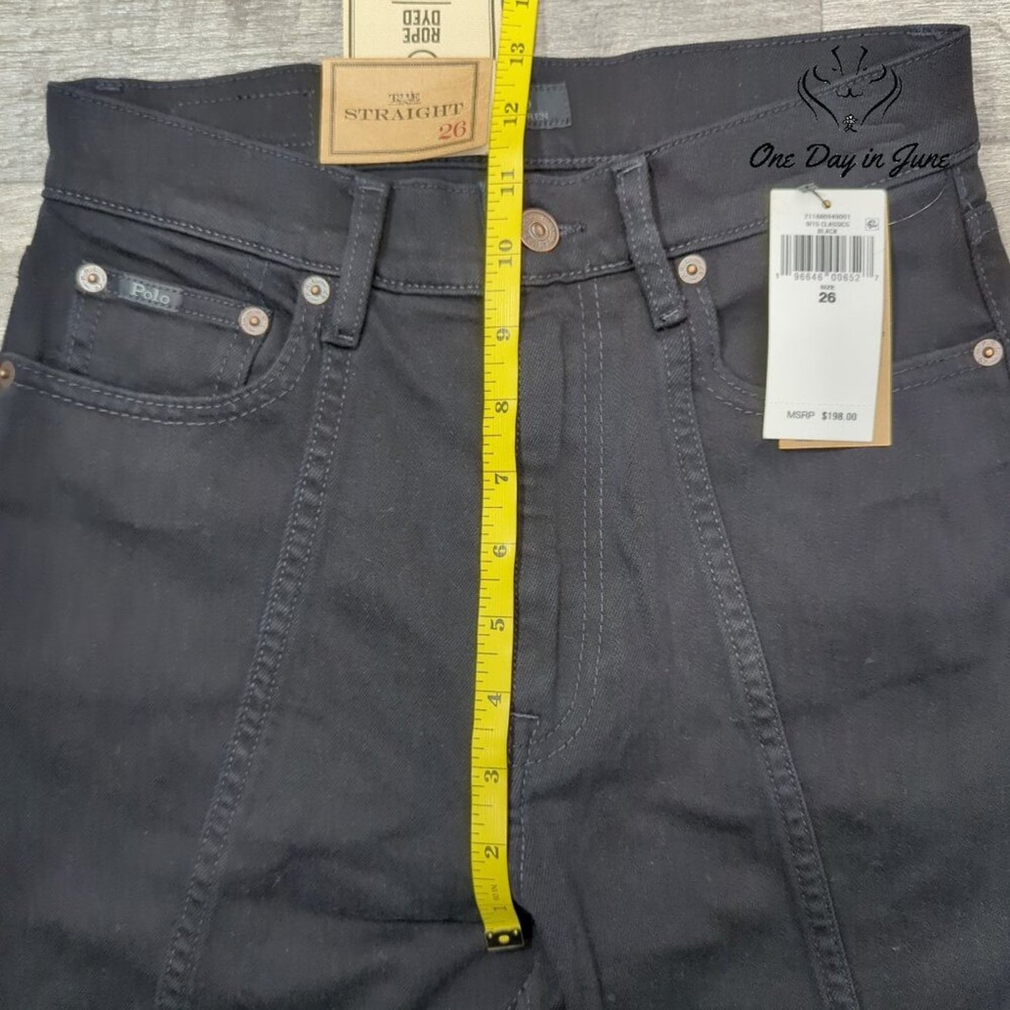 Polo Ralph Lauren The Straight Jeans Womens High Rise Stretch NWT Size 26 (2)