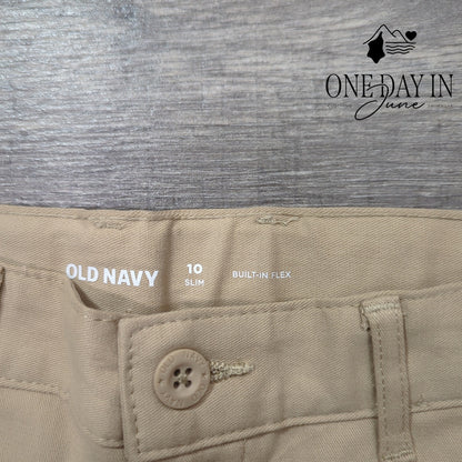 Old Navy Slim Flat Front Shorts Size 10