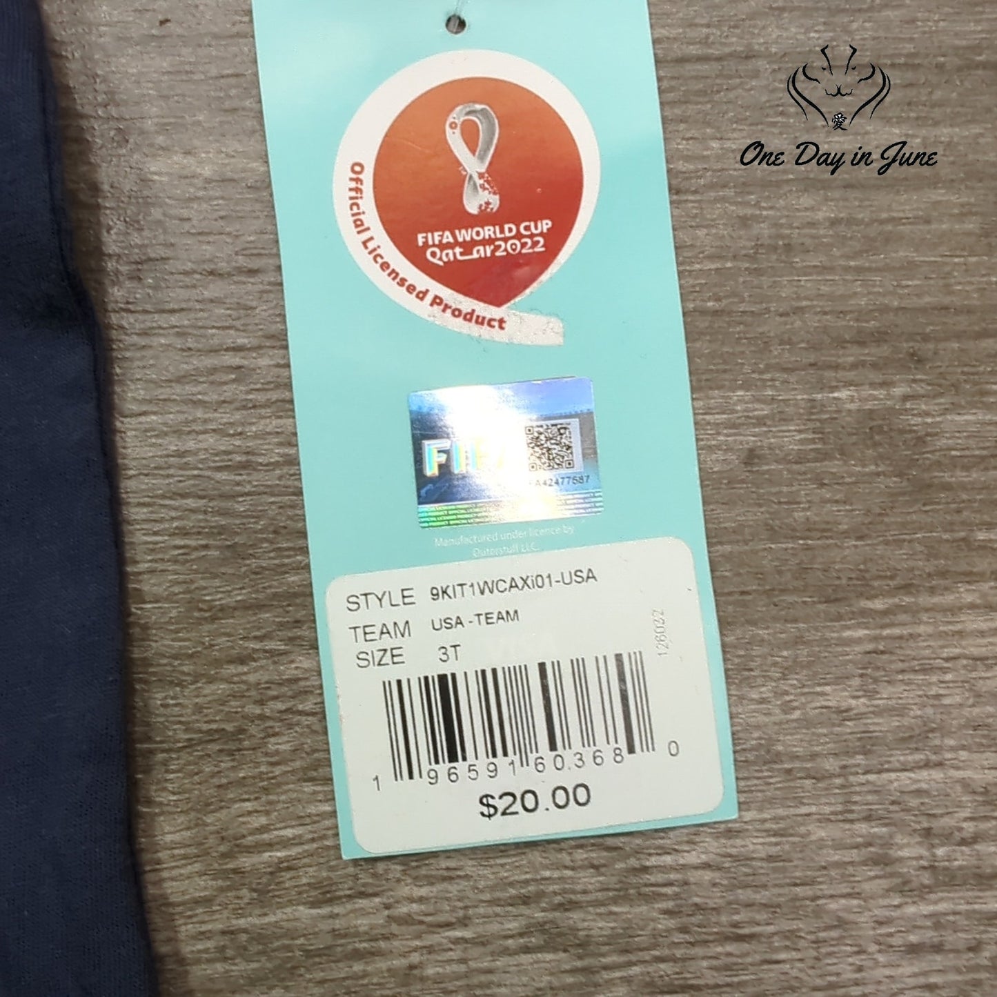 FIFA My First World Cup Tee Shirt Size 3T