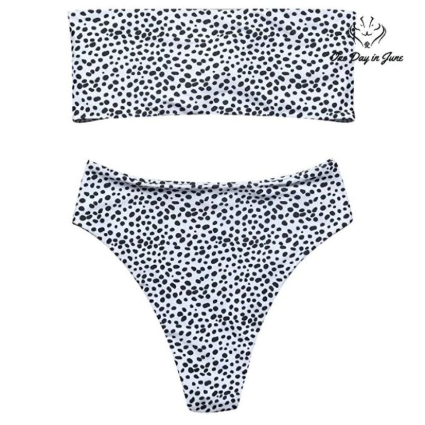 Omkagi Bandeau Bikini Swimsuit Size L