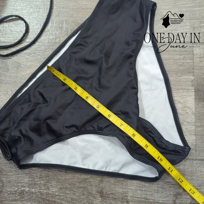 CharmLeaks Drawstring Tankini Swimsuit Size L